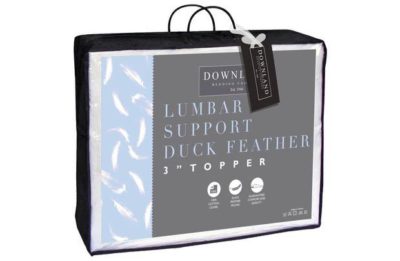 Downland Duck Feather Lumbar Support Mattress Topper-King. Downland Duck Feather Lumbar Support Mattress Topper-King.